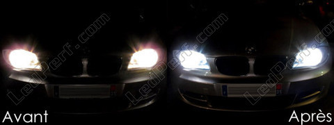 Xenon effect bulbs pack for BMW Serie 1 (E81 E82 E87 E88) headlights