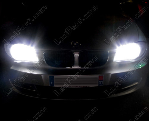 Xenon effect bulbs pack for BMW Serie 1 (E81 E82 E87 E88) headlights