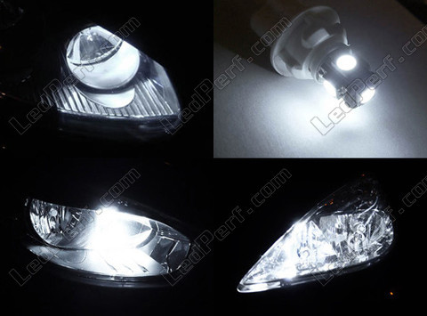 xenon white sidelight bulbs LED for Citroen C1 II Tuning
