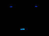 blue window lifter LED for Citroen C2 phase 1