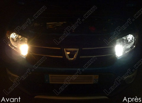 LED sidelight bulbs Sidelight bulbs/daytime running lights for Dacia Sandero 2