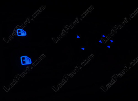 blue Buttons Led lighting for window lifter and wing mirror adjustment in fiat Grande Punto Evo