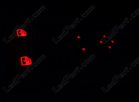 red Buttons Led lighting for window lifter and wing mirror adjustment in fiat Grande Punto Evo