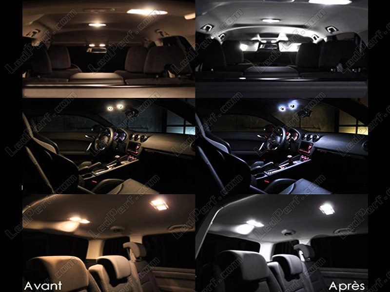 15 White LED Interior Lights package kit for 2011-2019 Jeep Grand Cherokee 3014