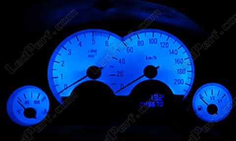 Blue Meter LEDs for Opel Corsa C - blue Meter back
