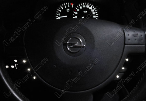 white steering wheel control LED for Opel Corsa C