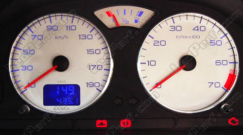 LED Speedometer Blue For Peugeot 106 Without Solder 