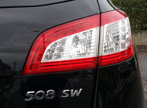 Rear light chrome indicators LED for Peugeot 508