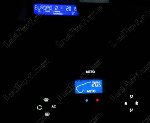 white and blue Air con and Display unit console LED for Renault Megane 2