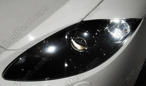 xenon white sidelight bulbs LED for Seat Leon 2 1p Altea