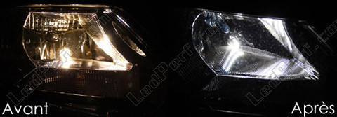 xenon white sidelight bulbs LED for Skoda Fabia 3