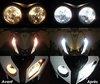 xenon white sidelight bulbs LED for BMW Motorrad G 310 R before and after