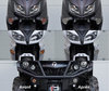 Front indicators LED for Can-Am Outlander 1000 before and after
