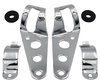 Set of Attachment brackets for chrome round Ducati Sport 1000 headlights
