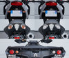 Rear indicators LED for Harley-Davidson Electra Glide Standard 1584 before and after