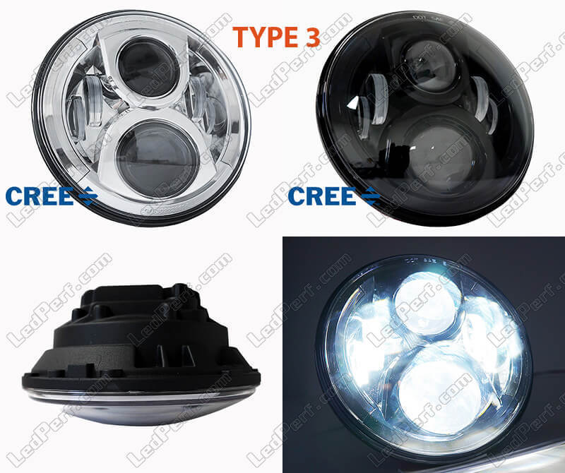 Ruddy himmelsk Afbestille Round LED headlight for Kawasaki ER-5 - 5 year warranty
