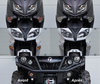 Front indicators LED for Kawasaki Ninja 650 before and after