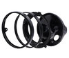 Black round headlight for 7 inch full LED optics of Kawasaki VN 900 Classic, parts assembly