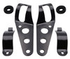 Set of Attachment brackets for black round Kawasaki VN 900 Classic headlights