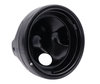 round satin black headlight for adaptation on a Full LED look on Moto-Guzzi California 1100 Classic