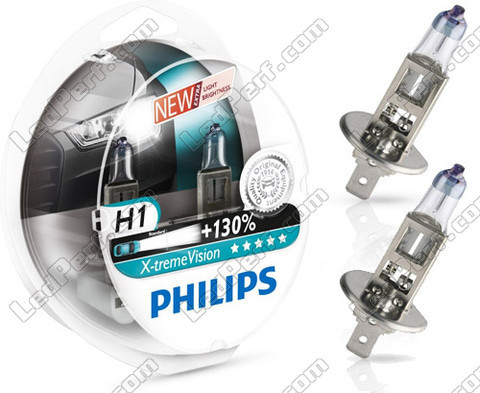 Philips X-treme Vision +130% Xenon effect H1 bulbs