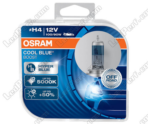 Bulbs H4 Osram Cool Blue Boost 5000K xenon effect ref: 62193CBB-HCB in packaging of 2 bulbs