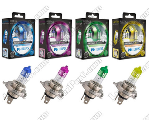 Philips H4 ColorVision bulbs - Blue, , yellow or green -