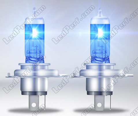 White light of H4 Osram Cool Blue Boost 5000K Xenon effect bulbs - 62193CBB-HCB