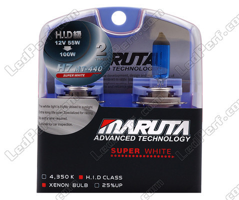 Pack of 2 H7 bulbs - MTEC Super White - pure White