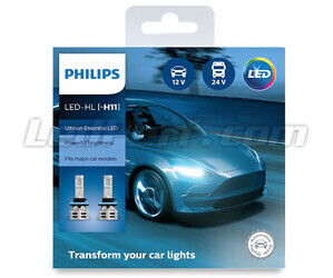 H11 LED bulbs Kit PHILIPS Ultinon Essential LED - 11362UE2X2