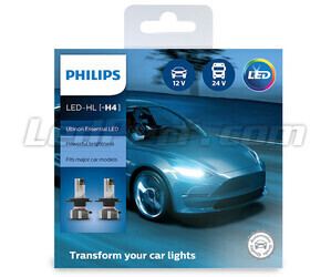 H4 LED bulbs Kit PHILIPS Ultinon Essential LED - 11342UE2X2