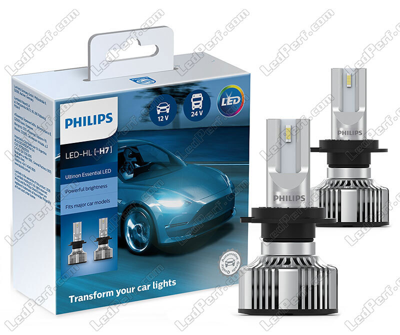 bryder ud masse munching 2x H7 LED bulbs - PHILIPS Ultinon Essential LED 6500K