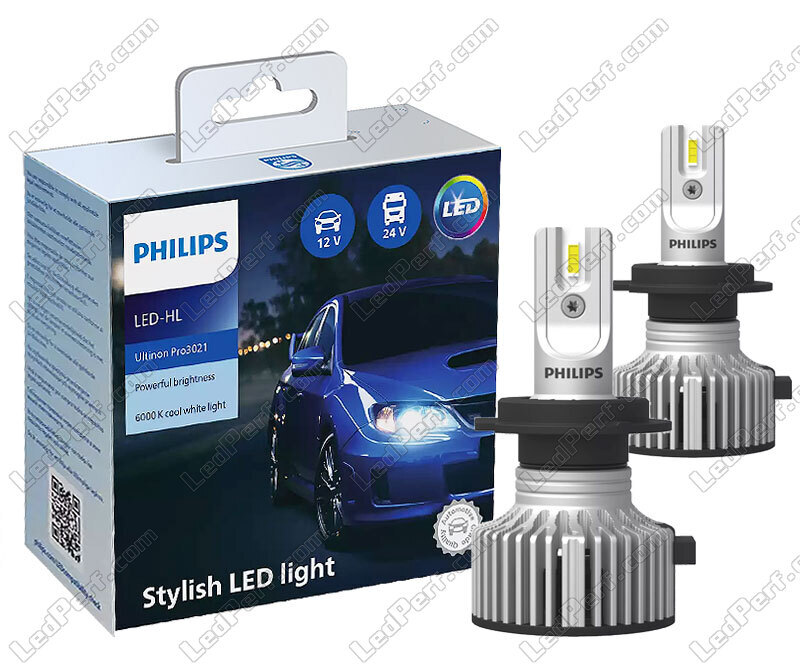 2x H7 LED bulbs - PHILIPS Ultinon Pro3021 6000K