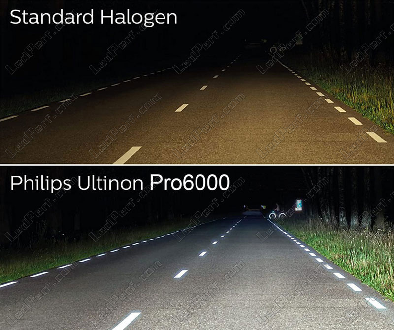 Approved H7 LED Bulbs Philips Ultinon Pro6000 +230%