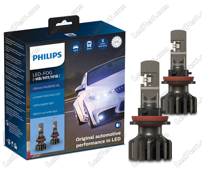 2 x LED-Lampen H4 PHILIPS Ultinon Pro3021 6000K