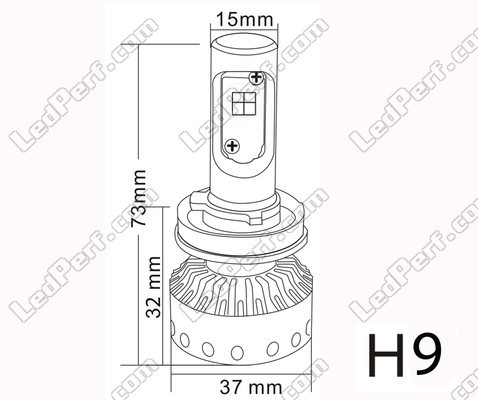 Mini H9 LED Motorcycle bulb motorcycle scooter