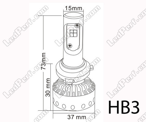 Mini HB3 LED Bulbs Tuning