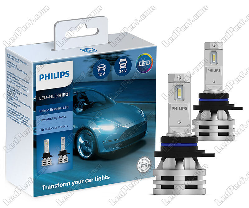 2x HIR2 LED bulbs - PHILIPS Essential LED 6500K