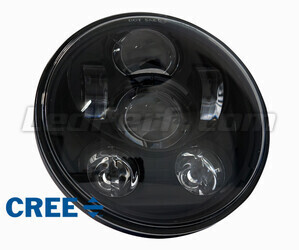 Black Full LED Motorcycle Optics for Round Headlight 5.75 Inch - Type 1