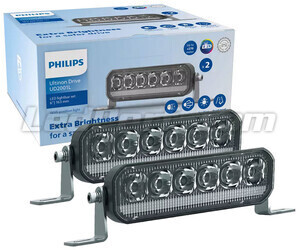 2x Philips Ultinon Drive UD2001L 6" LED Lightbar - 163mm