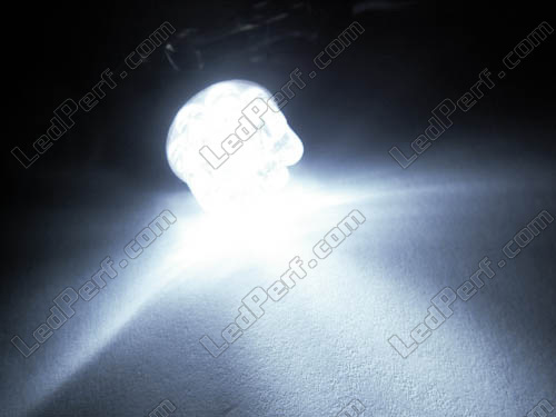 R5W R10W BA15s Car LED Bulb 9x LED round led WHITE