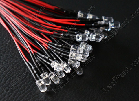 12 V wired LED Red