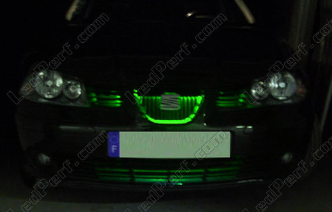 Radiator grille - green LED strip - waterproof 60cm