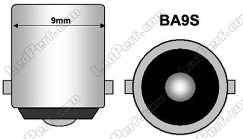 BA9S T4W LED bulb Efficacity Red