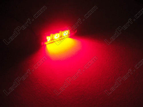 37mm LED bulb C5W Without Odb error - Anti odb error Red