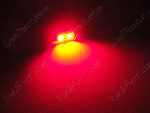 red 31mm Ceiling Light festoon LED, Trunk, glove box, licence plate - C3W