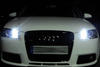 xenon white W5W T10 LED sidelight bulbs - Audi A3 8P