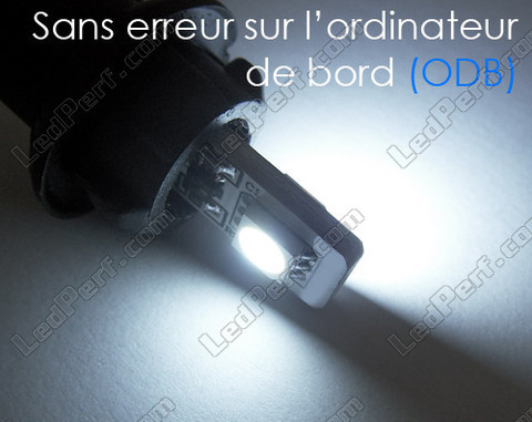 T10 W5W - Anti-OBC error - Dual White LED bulb