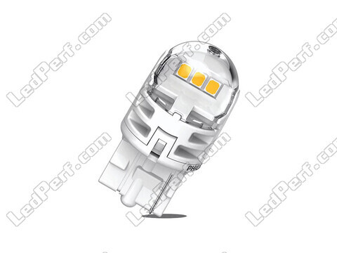 2x LED bulbs Philips WY21/5W Ultinon PRO6000 - Amber - T20 - 11066AU60X2