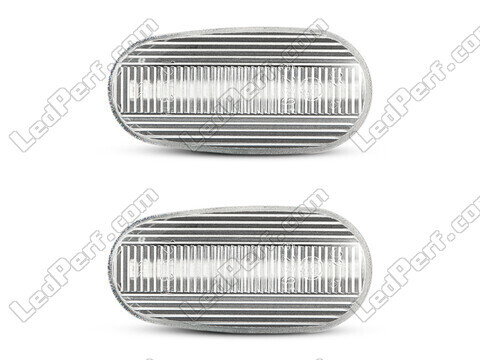 Front view of the sequential LED turn signals for Alfa Romeo 147 (2000 - 2004) - Transparent Color